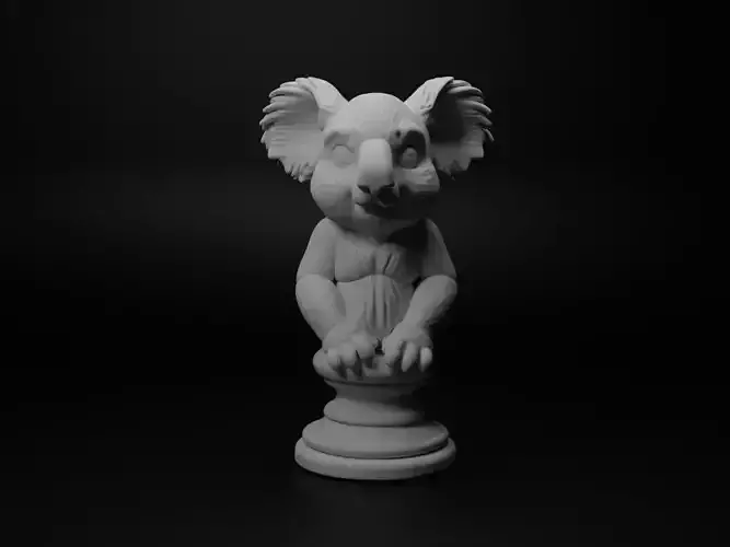 Koala Animal Bust Chess
