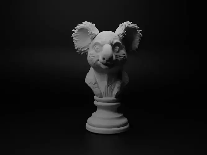 Koala Animal Bust Chess
