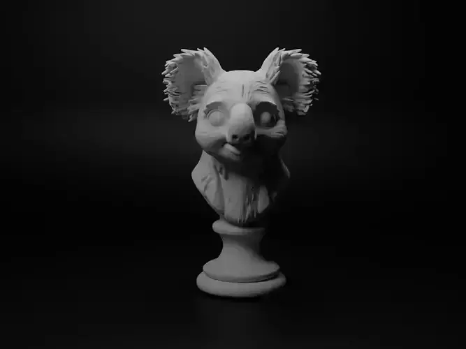 Koala Animal Bust Chess