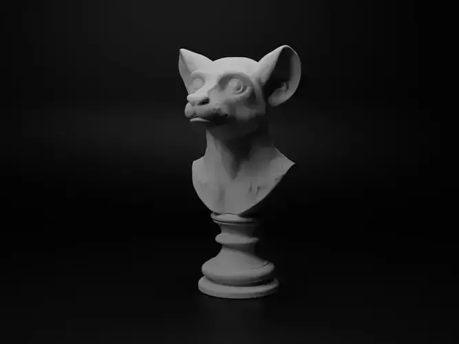 Lemur Animal Bust Chess