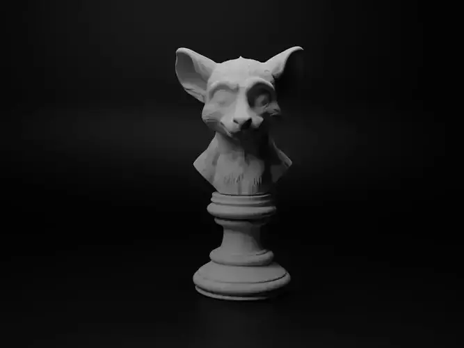 Lemur Animal Bust Chess