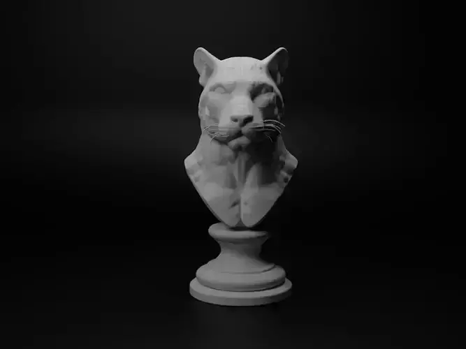 Leopard Animal Bust Chess