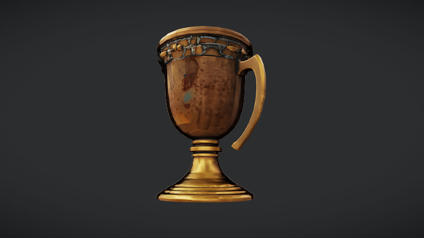 ornamental bronze chalice 3D model_6