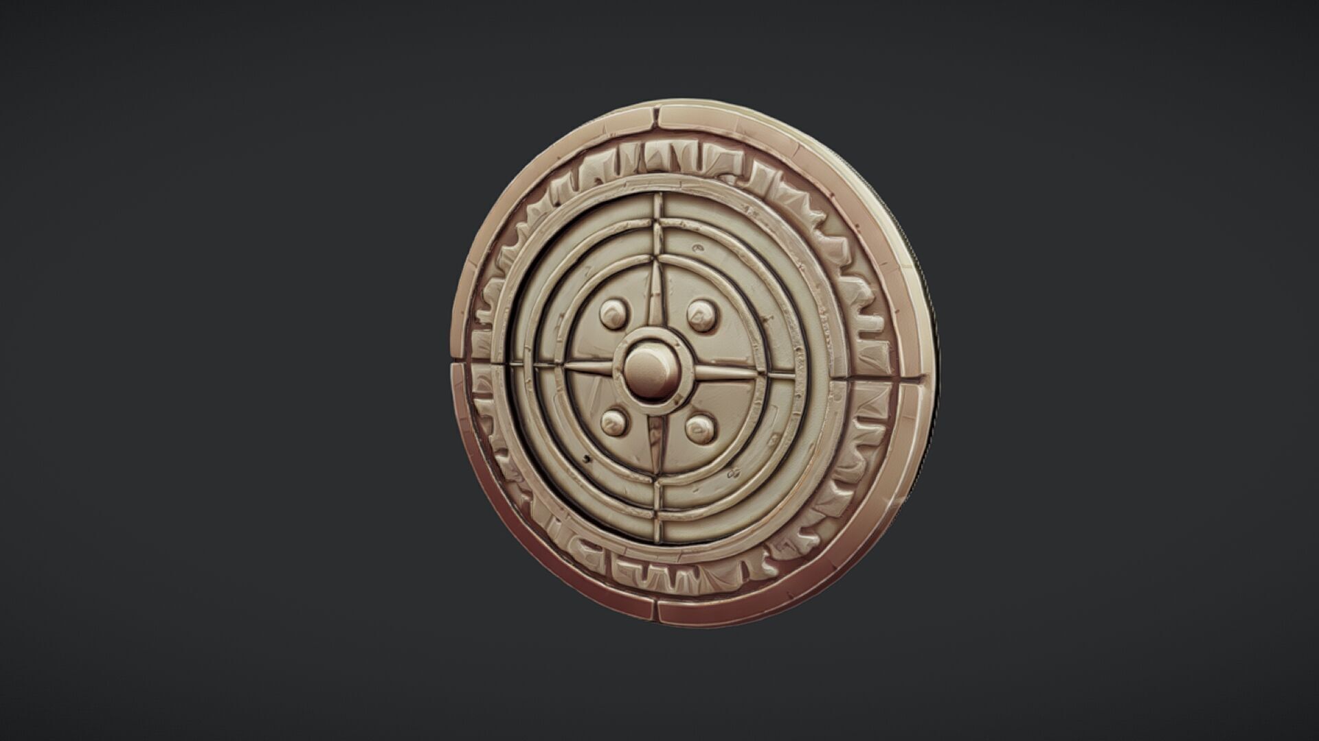 mystical circular artifact 3D model_10