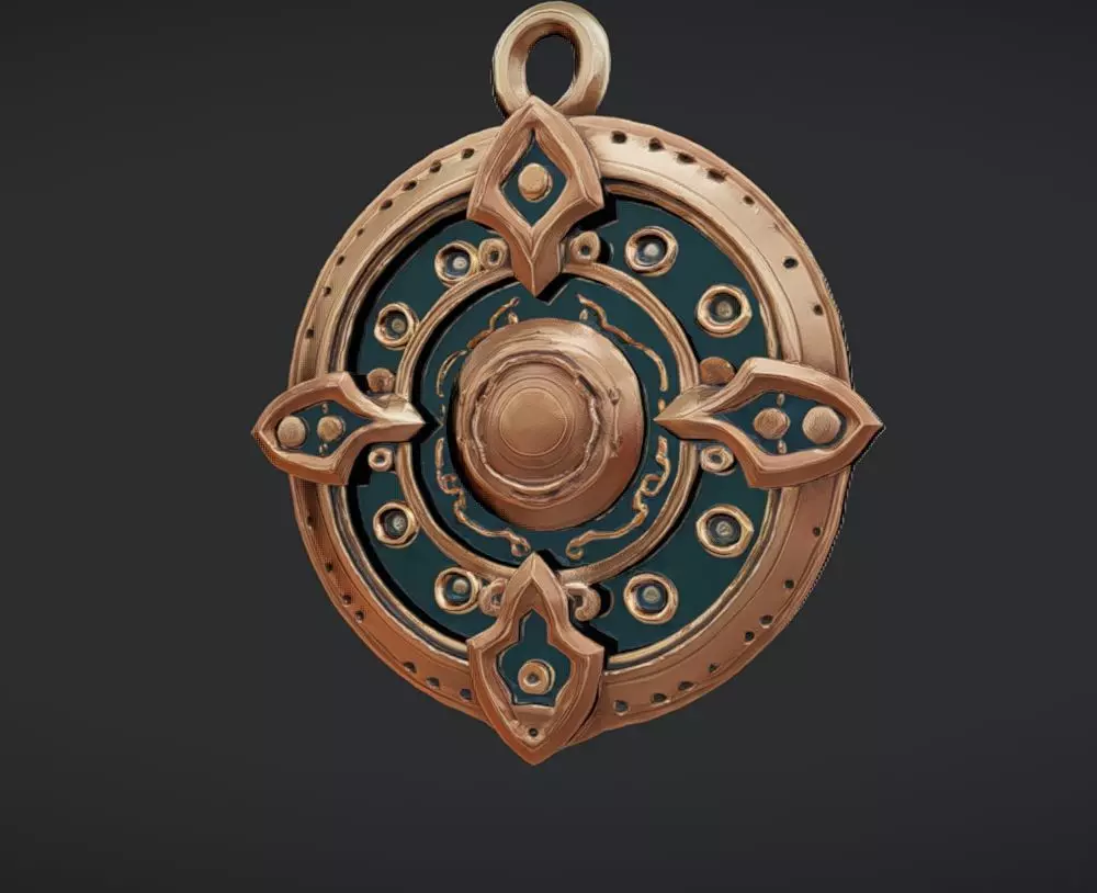 mystical circular artifact 3D model_0