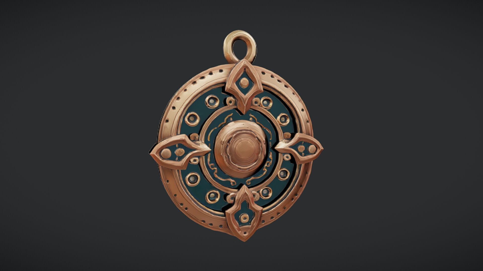 mystical circular artifact 3D model_19