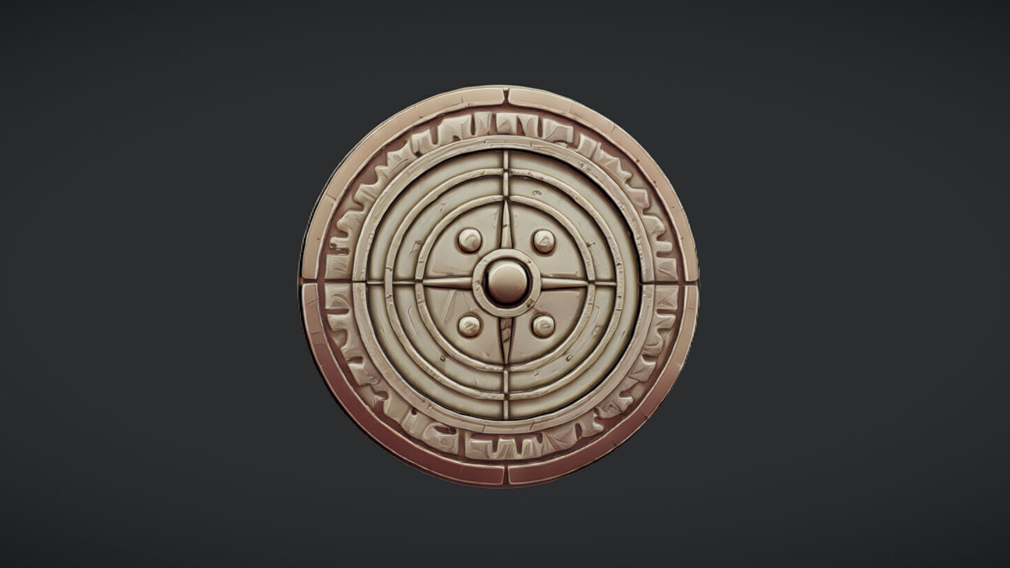 mystical circular artifact 3D model_6