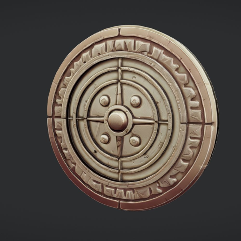 mystical circular artifact 3D model_1