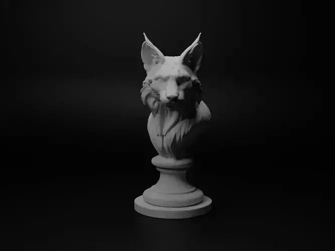 Lynx Animal Bust Chess