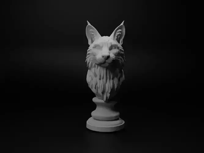 Lynx Animal Bust Chess