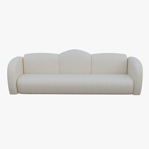 Simple Sofa Low-poly 3D model