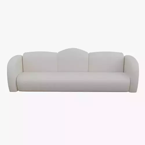Simple Sofa Low-poly 3D model