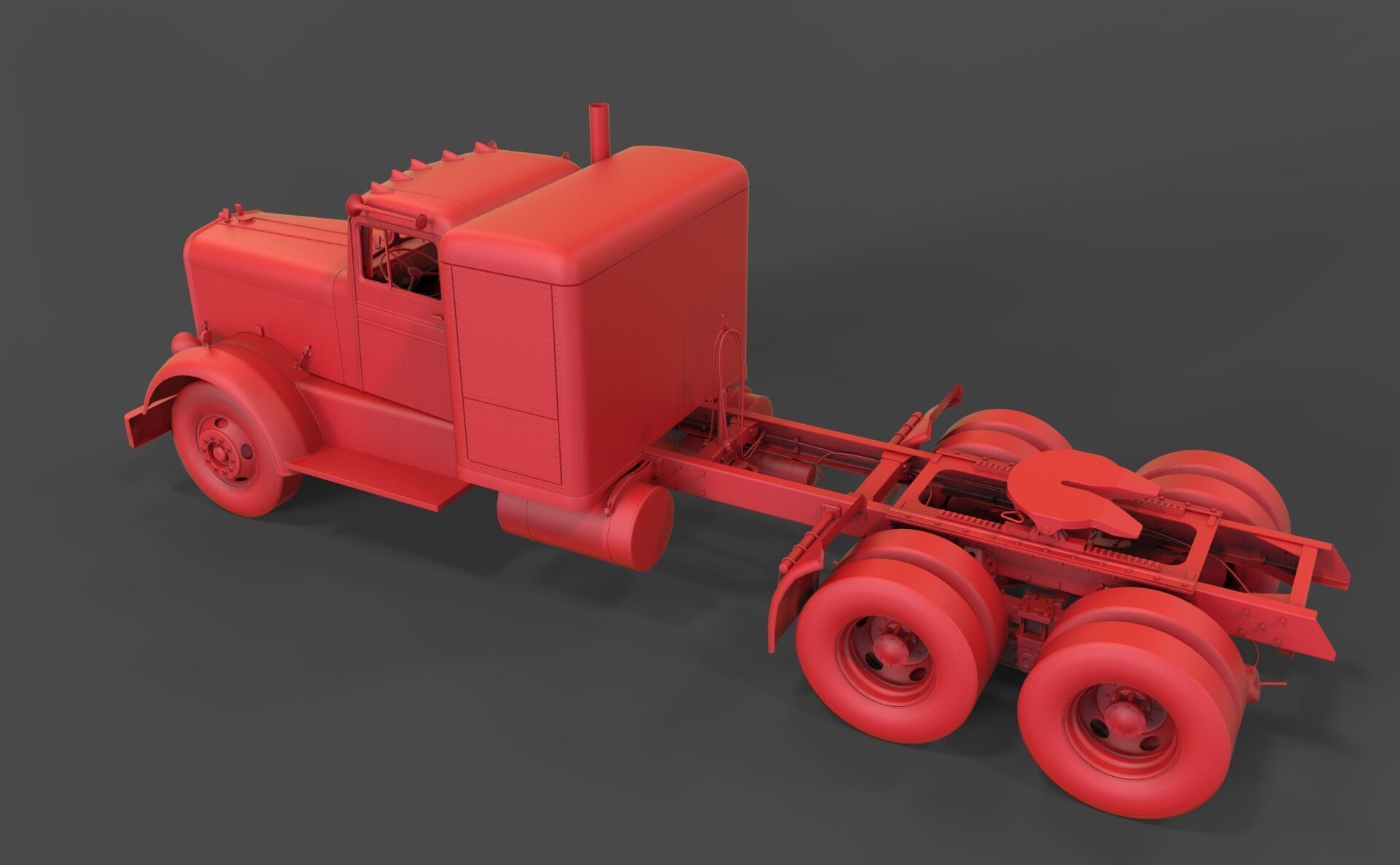 Kenworth 521  3D print model_6