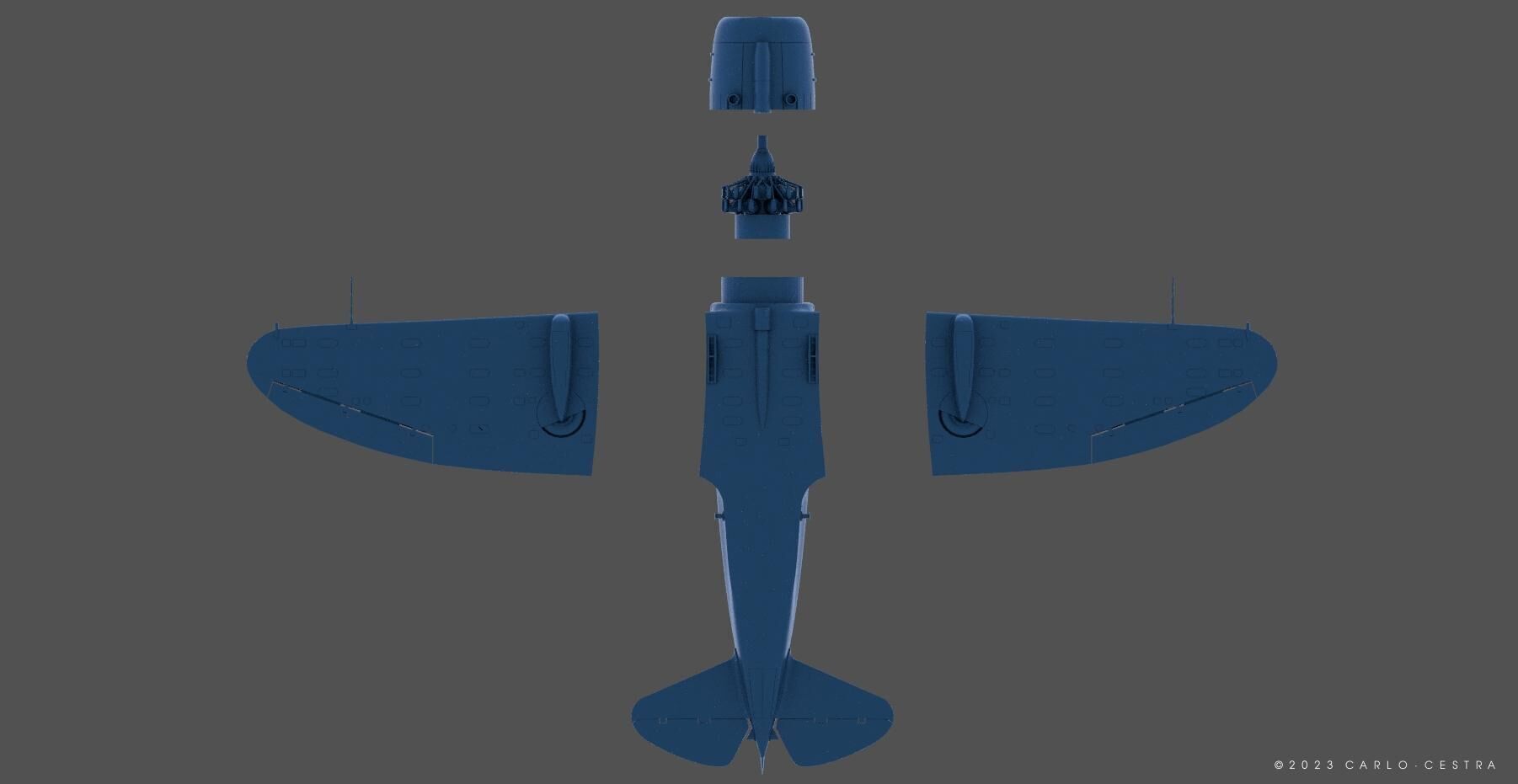 Ro43 - Re2000 - Commercial license - 1-100 scale 3D print model_16