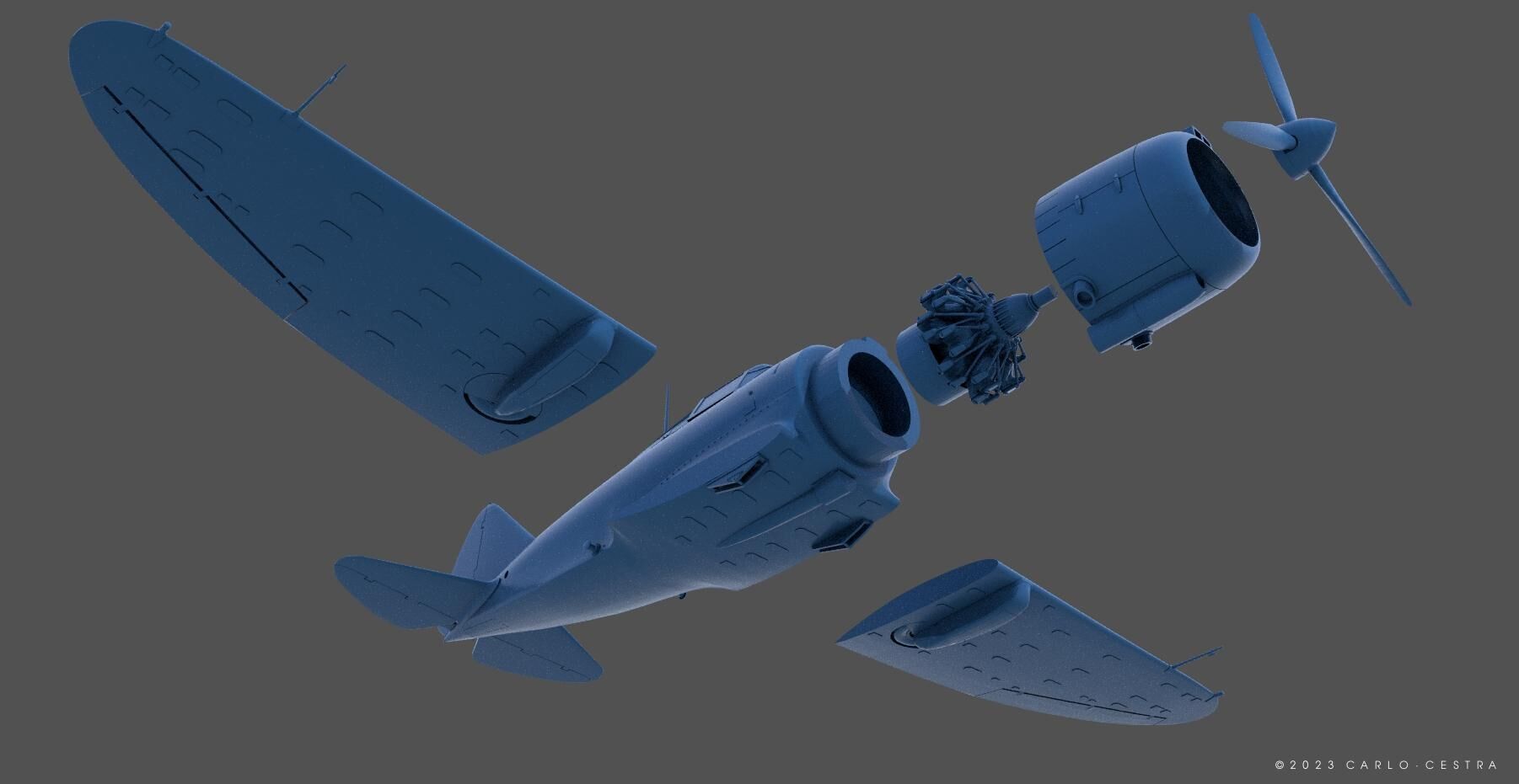 Ro43 - Re2000 - Commercial license - 1-100 scale 3D print model_11