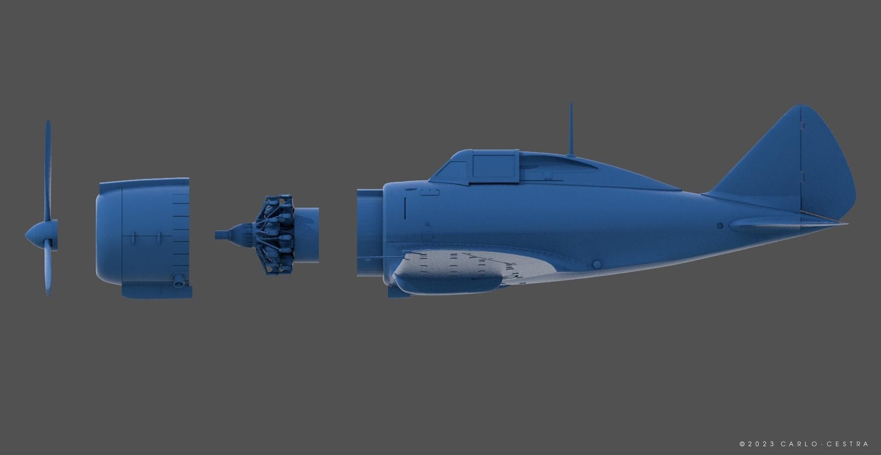 Ro43 - Re2000 - Commercial license - 1-100 scale 3D print model_14