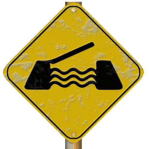 Movable Bridge Warning Traffic Sign 3D model 2