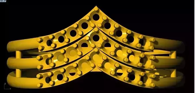 Chevron Ring 3dm file