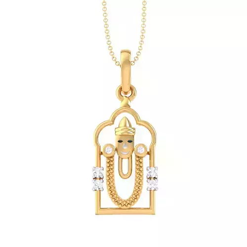 3D Printable Cad jewelry design of Lady diamond Pendant