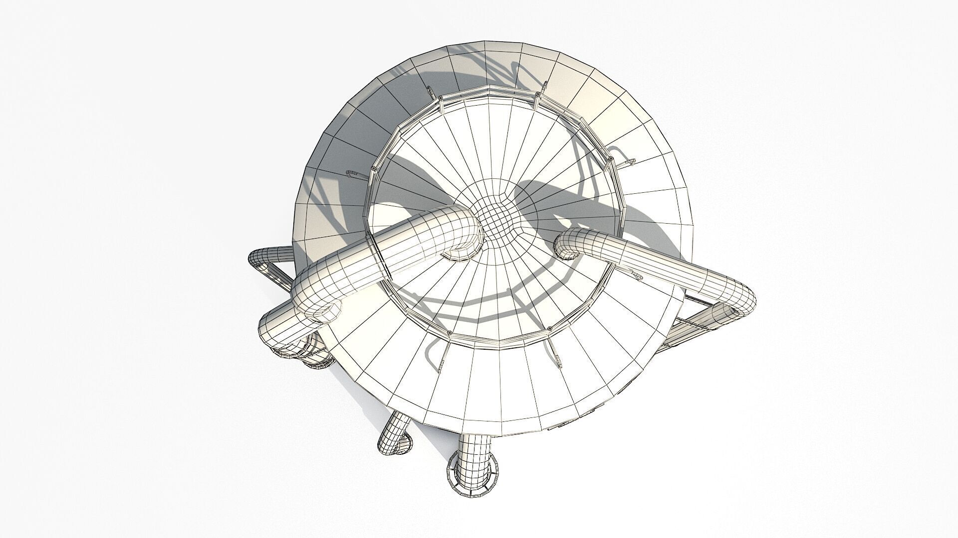 Rusty Industrial Tank Low-poly 3D model_14