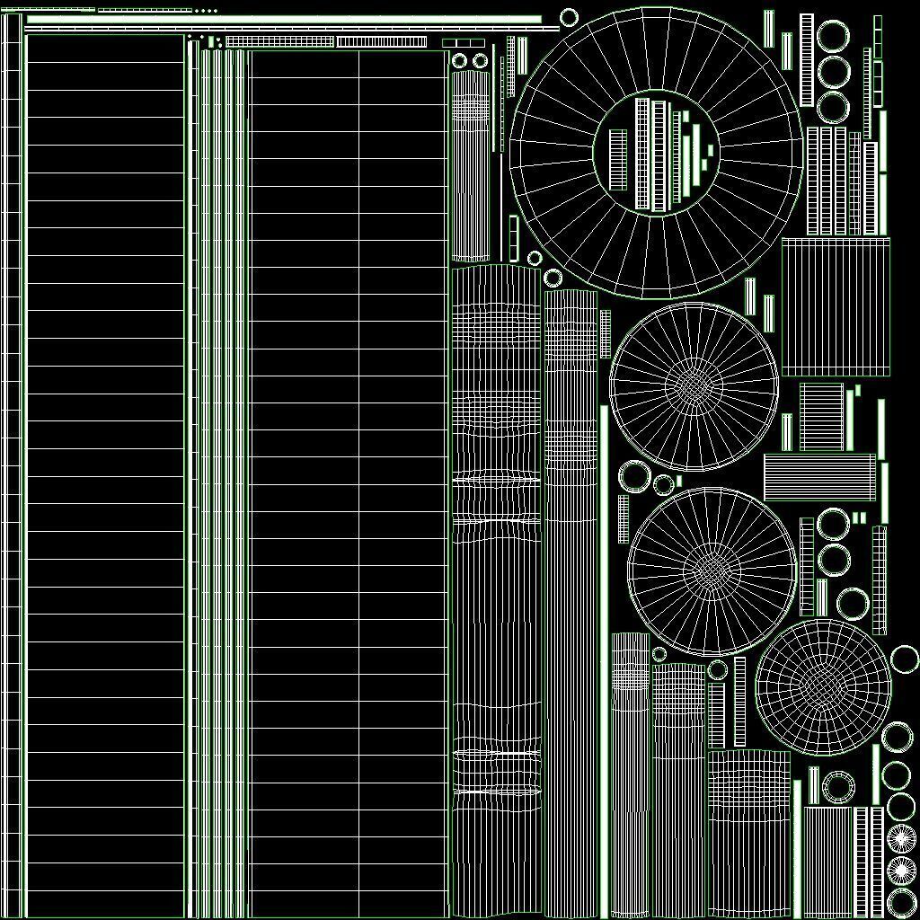 Rusty Industrial Tank Low-poly 3D model_15
