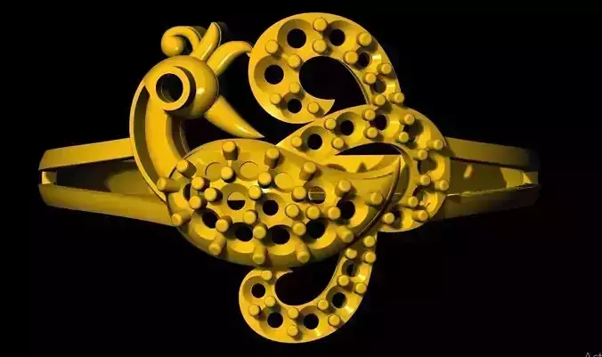 peacock ring 3dm file