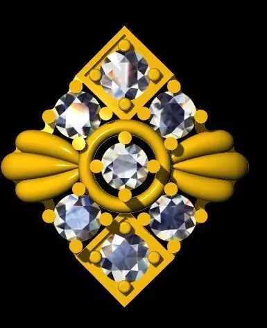 stud earrings 3dm file 3D print model_0