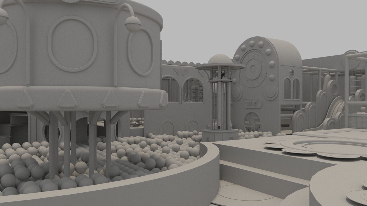 Children  playground 3D model_9