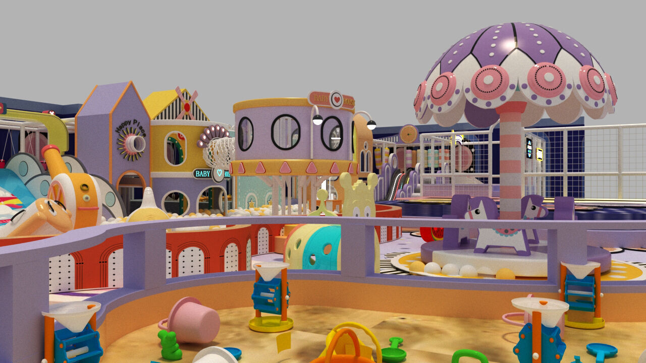 Children  playground 3D model_4