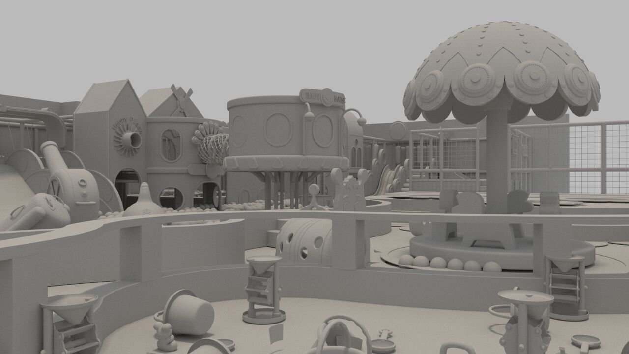 Children  playground 3D model_10