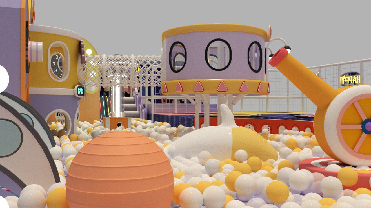 Children  playground 3D model_6