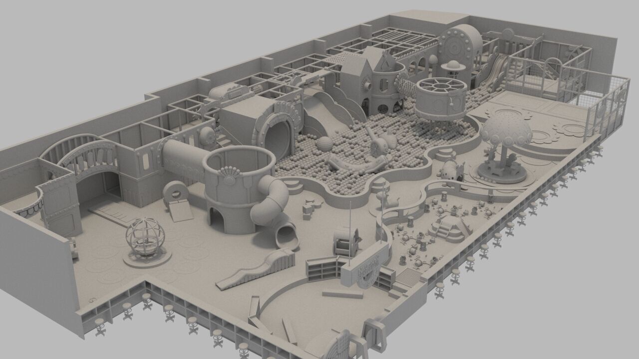 Children  playground 3D model_8