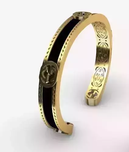 Bracelet rigid GG 3D print model