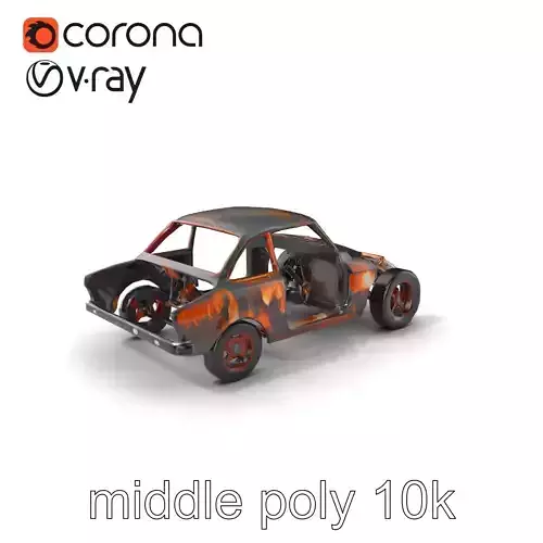 Rusted Car Frame Decay Texture model pack