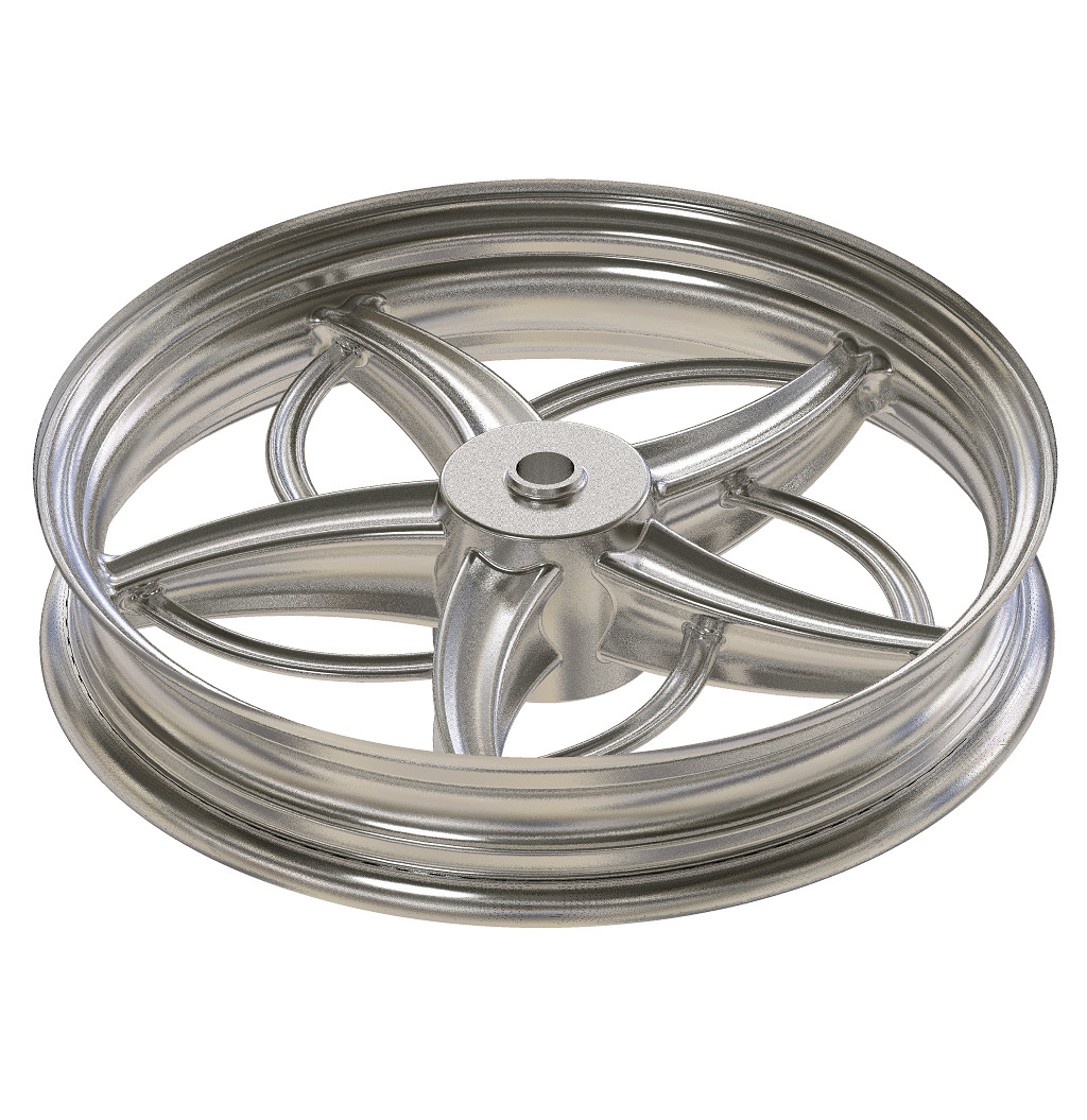 Cruiser Motorcycle Rim 3D print model_3