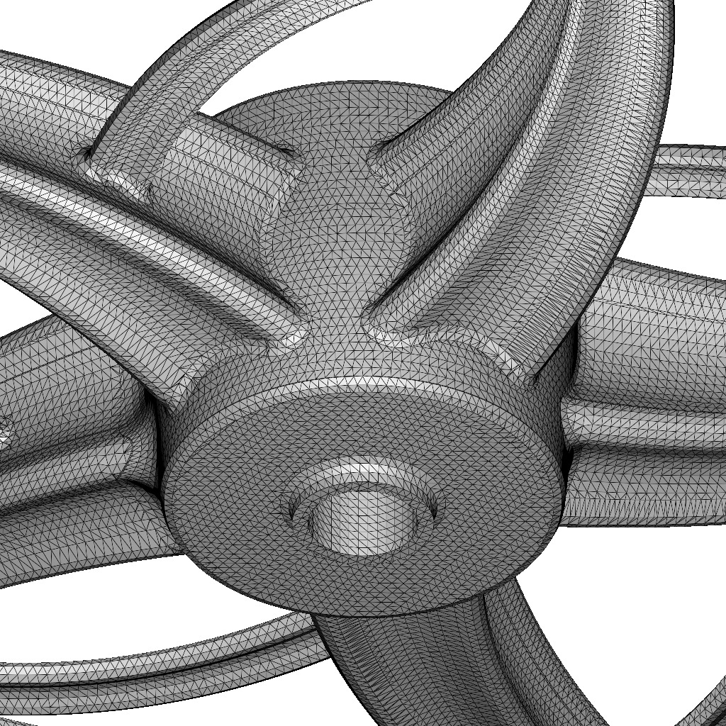 Cruiser Motorcycle Rim 3D print model_5