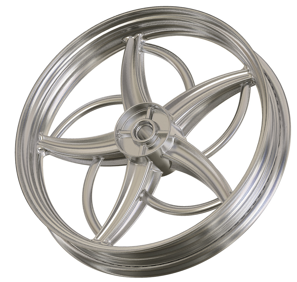 Cruiser Motorcycle Rim 3D print model_2