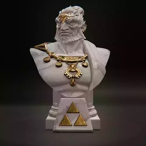 TOTK - Ganondorf bust 3D print model