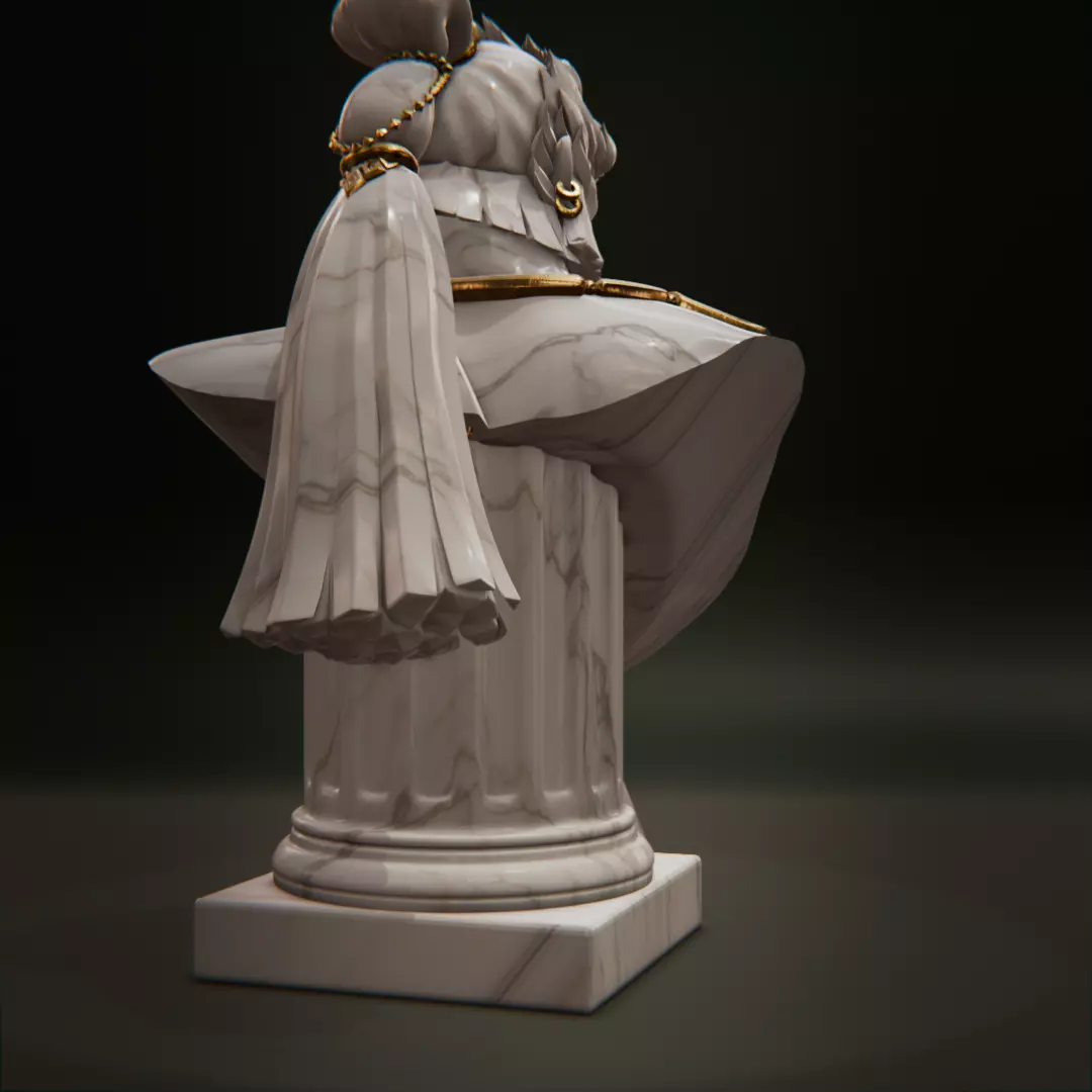 TOTK - Ganondorf bust 3D print model_4