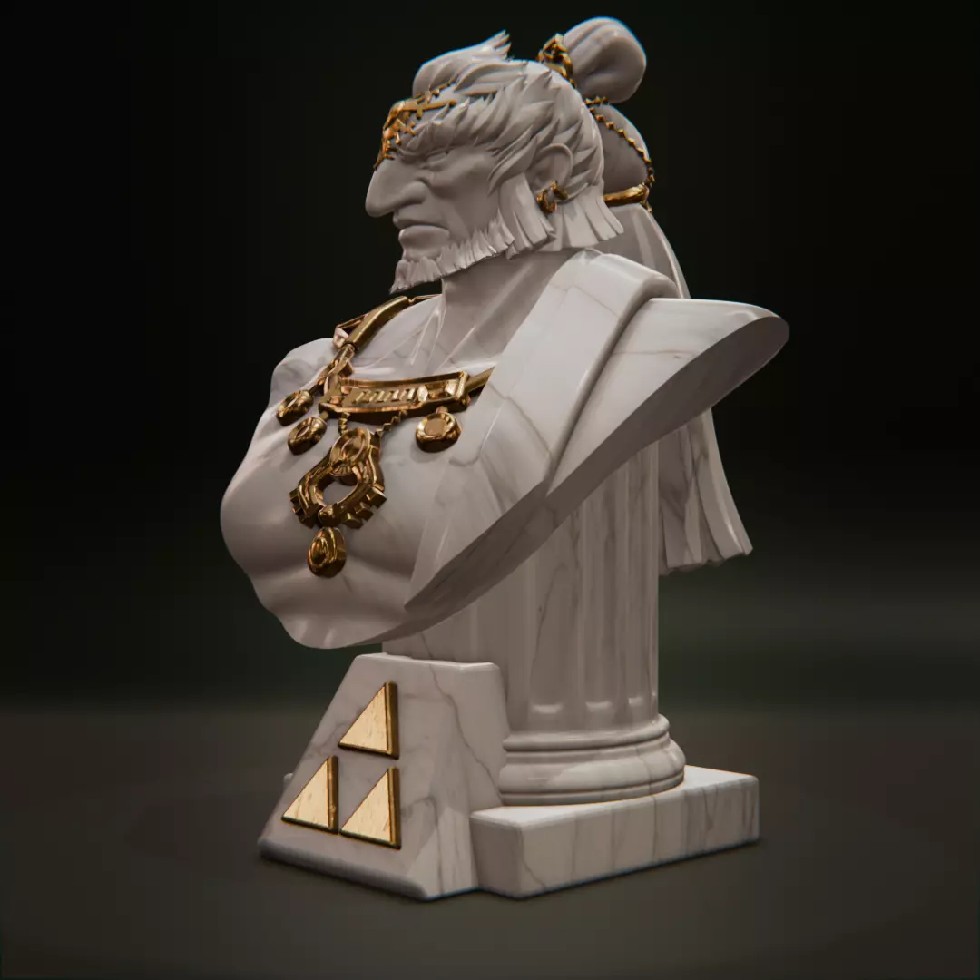 TOTK - Ganondorf bust 3D print model_5