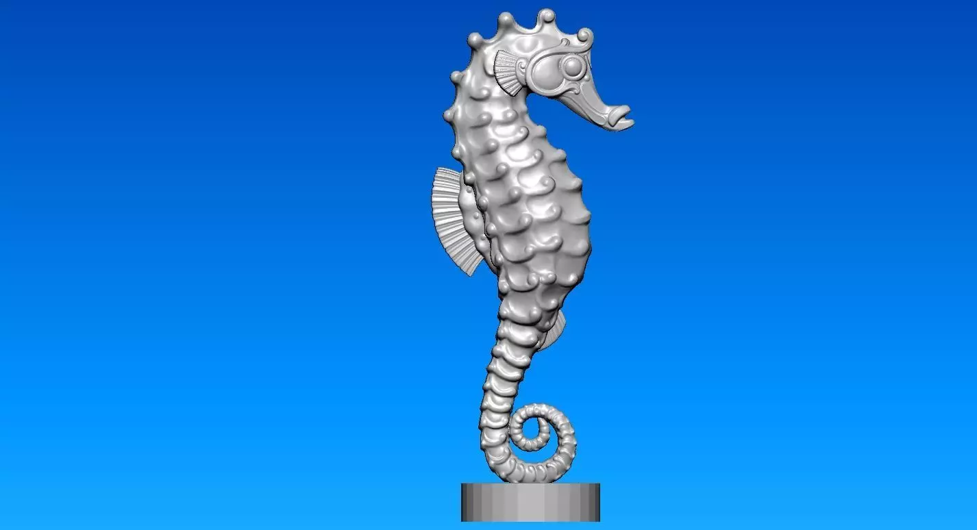 Ocean seahorse decor - 3D print 3D print model