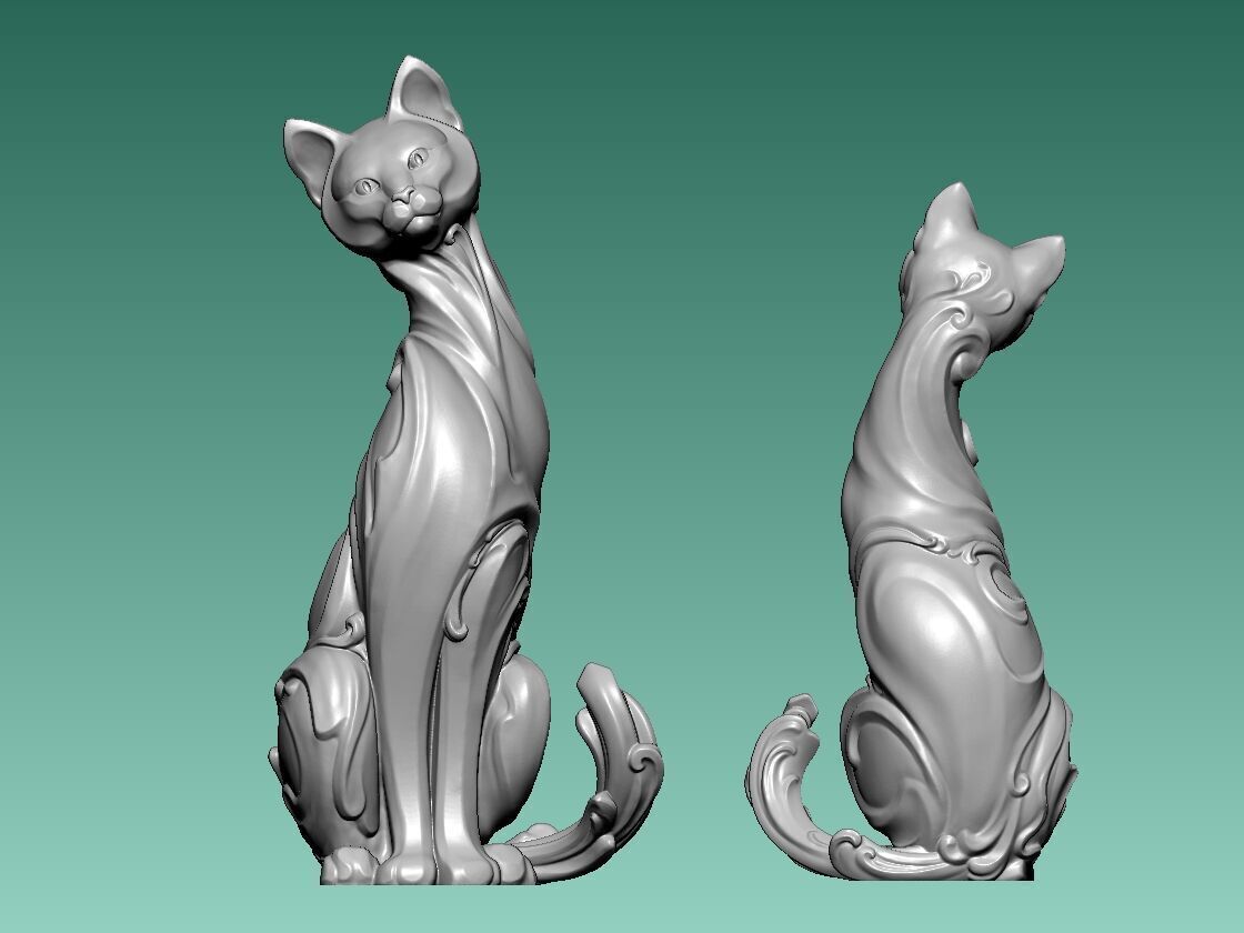 Cat making pattern - 3D print 3D print model_2