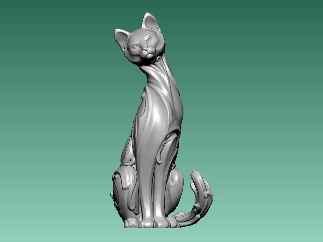 Cat making pattern - 3D print 3D print model_0