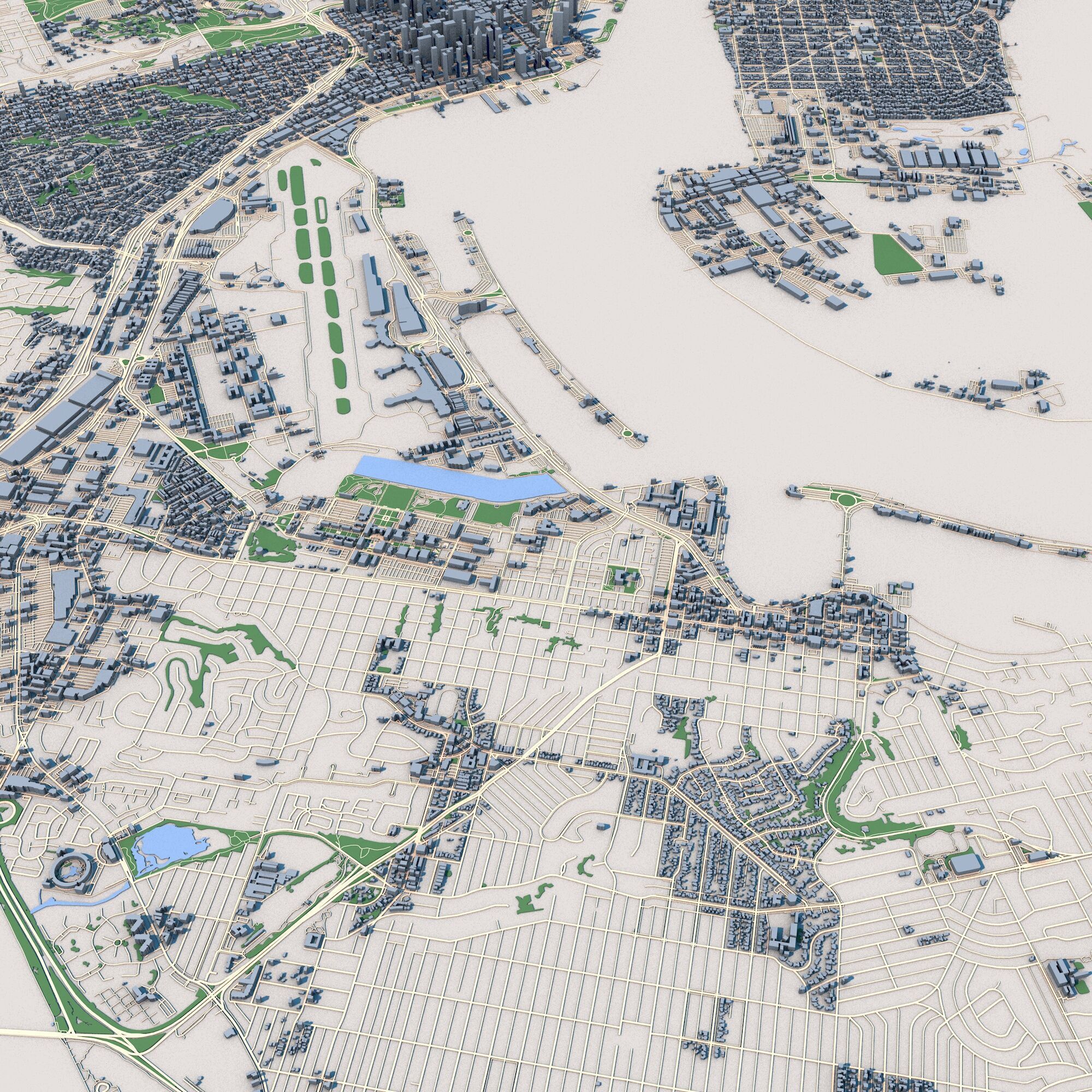 San Diego City California United States 3D model_7