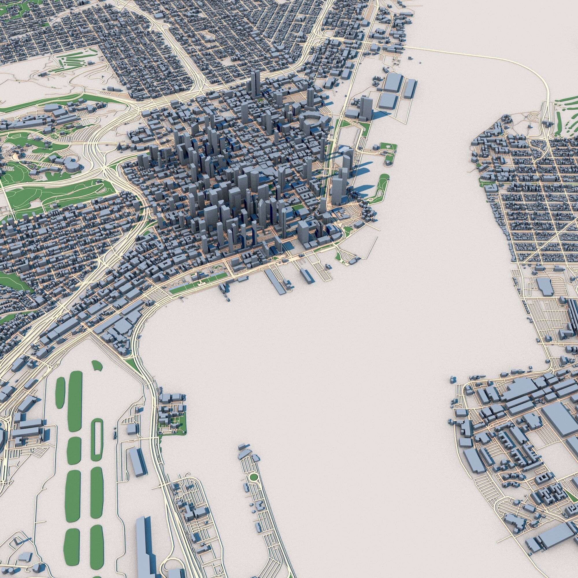 San Diego City California United States 3D model_8