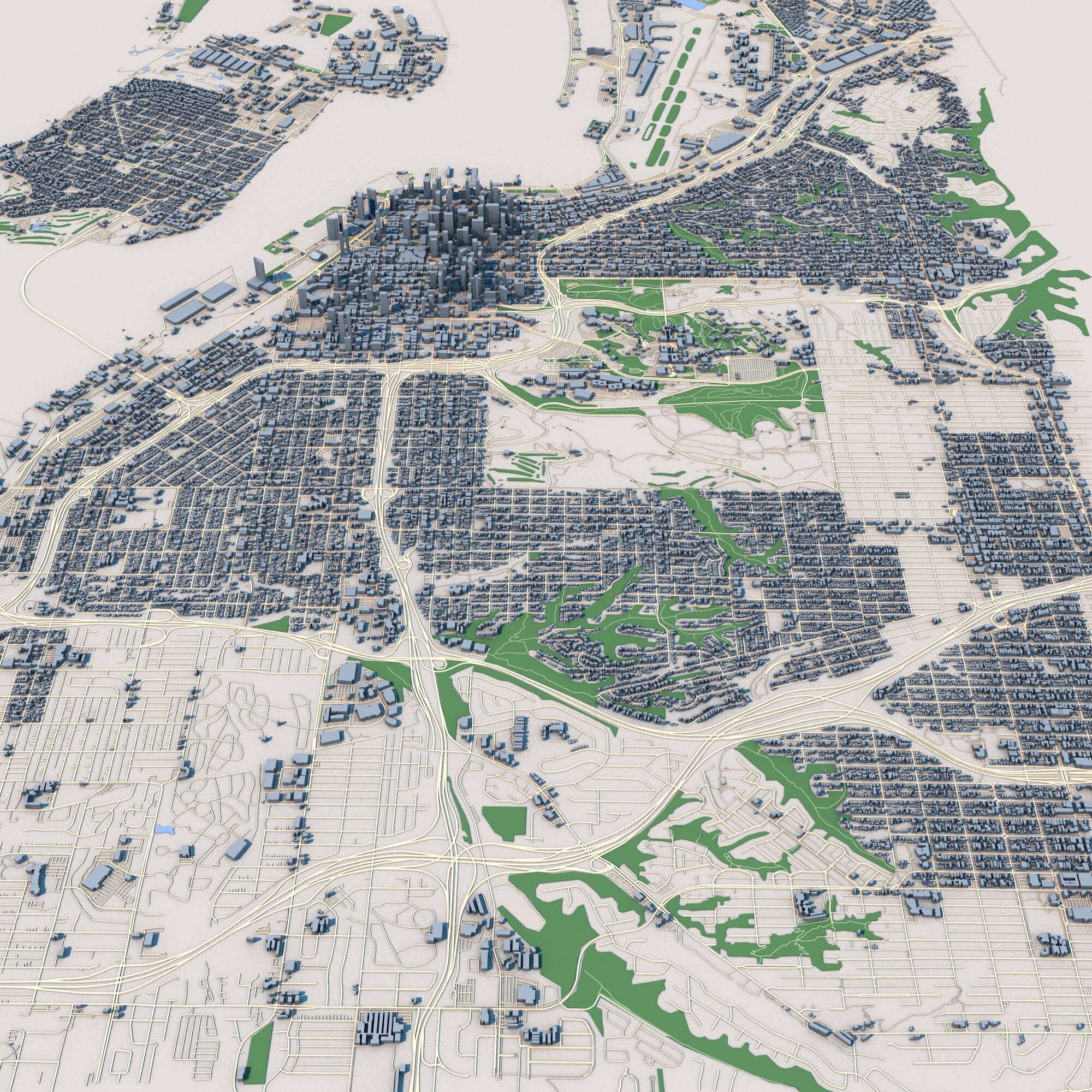 San Diego City California United States 3D model_5