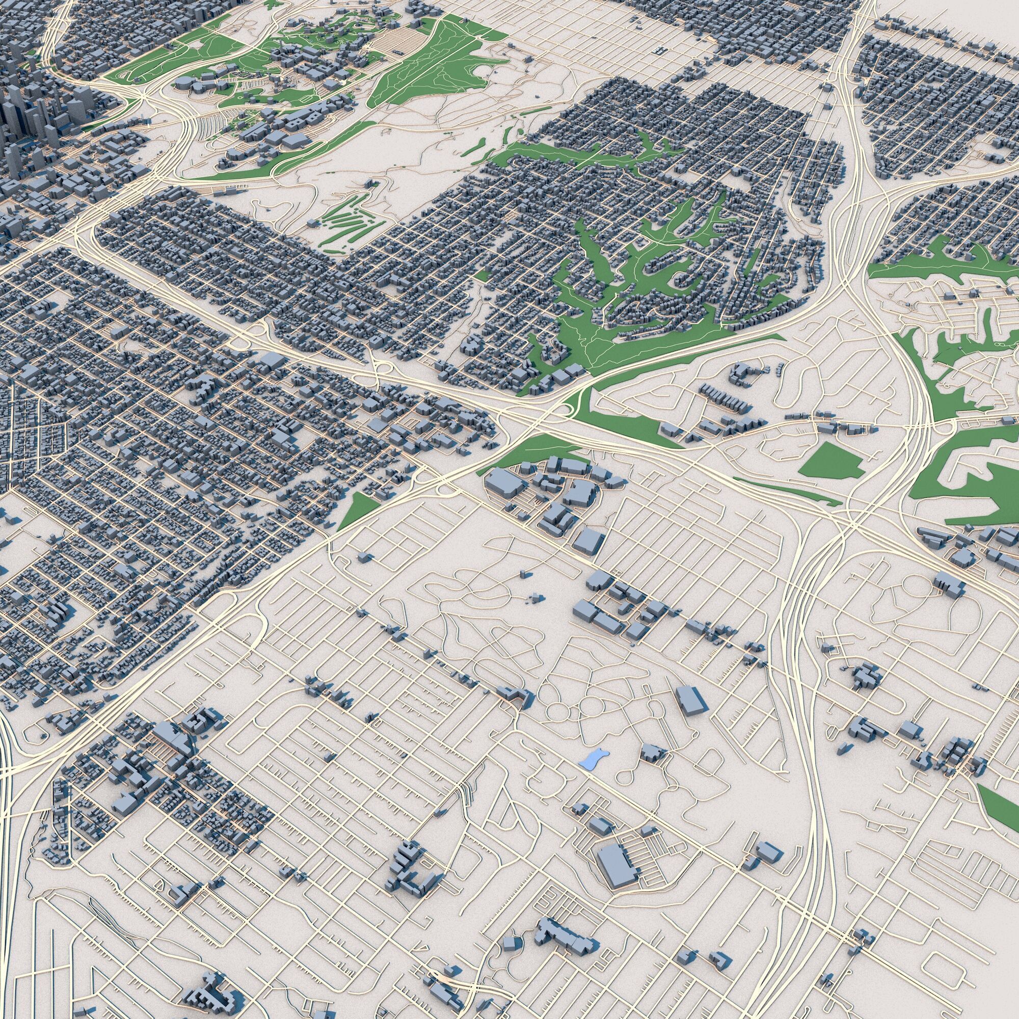 San Diego City California United States 3D model_4
