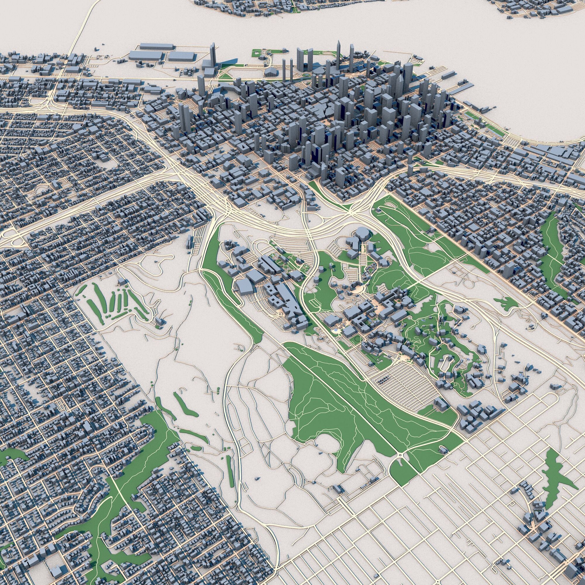 San Diego City California United States 3D model_6