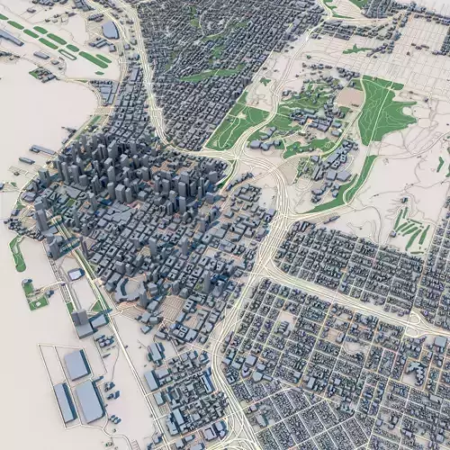 San Diego City California United States 3D model