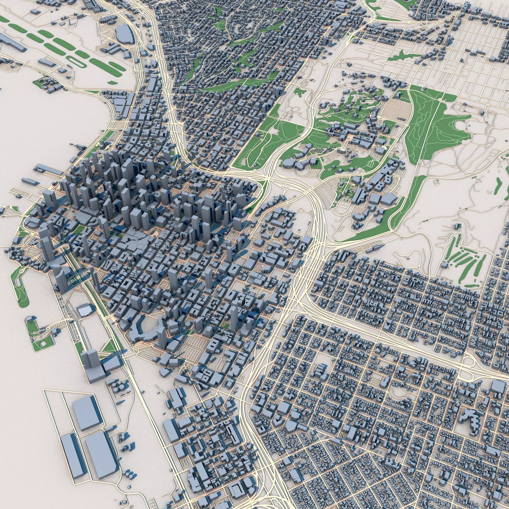 San Diego City California United States 3D model_0